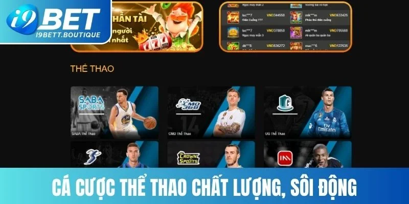 Cá cược thể thao chất lượng, sôi động