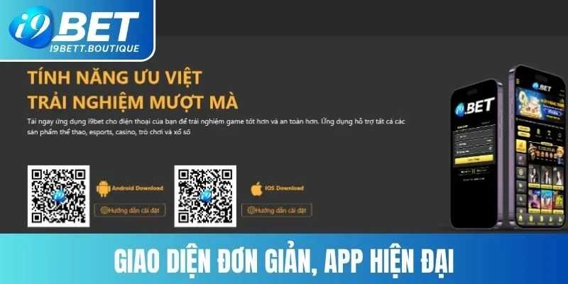 Giao diện đơn giản, app hiện đại